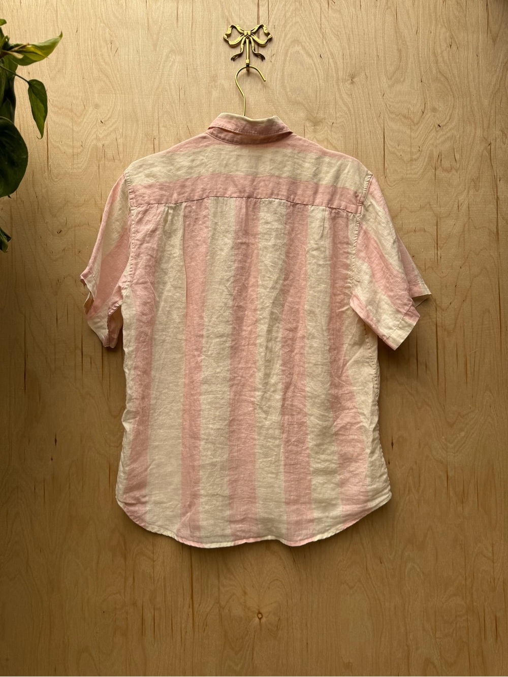 SUPREME Wide Stripe Shirt Pink M - Picture 7 of 9
